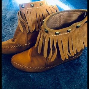 Mossimo Supply Tasseled Wedge Bootie